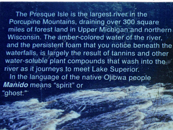 sign about The Presque Isle